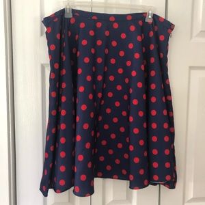 Bea dot polka dot retro midi skirt
